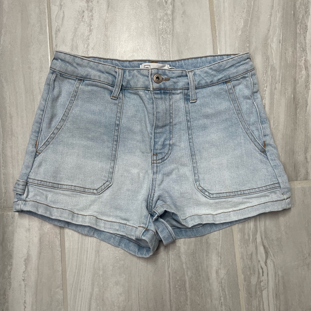 Light Blue High Waisted Shorts